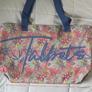 Talbots Pink and Blue Floral Tote